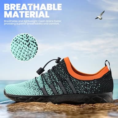SEEKWAY Mens Womens Water Shoes Quick Dry Aqua Shoes Barefoot for Beach Surf Hiking Pool Water Sports - Image 2