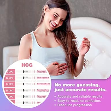 Easy@Home 50 Ovulation Test Strips and 20 Pregnancy Test Strips Combo Kit, (50 LH + 20 HCG)-Package May Vary - Image 3