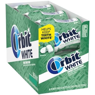 ORBIT Sweet Mint Gum, Chewing Gum Sugar-Free, 6 Packs, Bulk Pack - Image 1