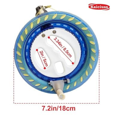 Kaiciuss Octopus Kite & Kite Reel Set, Easy to Fly for Beach Trip, Nice Winder for Kids & Adults, Single Line Frameless Style with 7.2 Inch Wheel Kit (Green) - Image 4