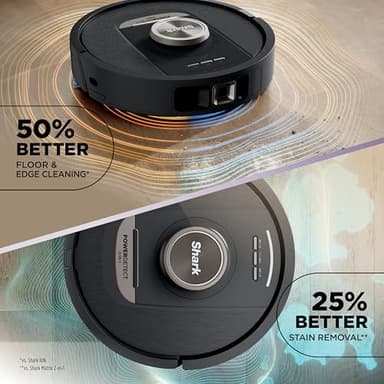 Shark PowerDetect NeverTouch, Self-Empty & Self-Refill, Robot Vacuum and Mop with Bagless, 30-Day Debris Capacity HEPA Base, 30-Day Capacity Refill Tank, Pad Dry, Black, AV2810YS - Image 4