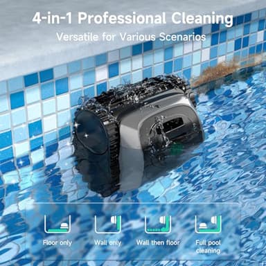 (2025 Upgrade) WYBOT OS7010C - C1 Pool Robot Vacuum, 4-in-1 Cordless Pool Cleaner 180min up to 1,614 Sq,ft, Smart APP Support, Auto Wall & Waterline Cleaning, WiFi & Bluetooth Connect - Image 4
