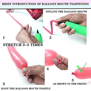 LXZFCRG 260 Balloons Pack of 100, Premium Long Latex Twisting Balloons for Birthday Wedding Festival Party Pastel Color Pack of 100 - Image 4