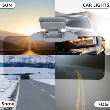 Sun Visor Extender for Car, Polarized Sun Visor for Car, Anti-Glare, Protect UV Ray, Adjustable Angle, Easy to Install, Safe Driving Accessories Extender, Universal for Cars, Trucks, SUVs - Image 4