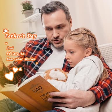 XKFCFC Gifts for Dad Birthday from Daughter Son - Dad I Want to Know Your Life Story Journal (Hardcover): Gifts for Man, Sentimental Gifts for Thanksgiving Day, Fathers Day & Christmas - Image 6