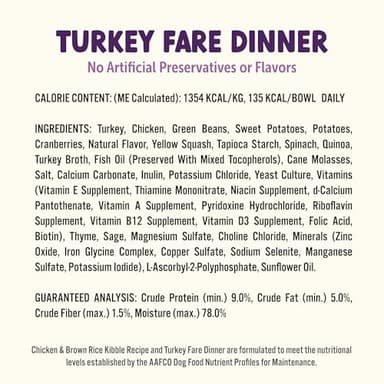 Bark Bowls On The Go Dog Food, Chicken Pot Pie Dinner, Turkey Fare Dinner & Homestyle Beef Dinner Variety Pack - 7.5 oz Tray (6 Count), Made in The USA - Image 9