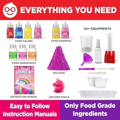 Doctor Jupiter Girls’ First Science Kit, Chemistry Set for Kids Ages 4-5-6-7-8 | Birthday Gift Ideas for 4+ Year Old Girls | STEM Toy Kit with 50+ Experiments | Learning & Educational Projects - Image 5