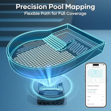 Aiper Scuba X1 Pro Max All-in-One Pool Cleaning Robot & Pool Skimmer, 8500 GPH Power, Smart Adaptive Path, Pool Mapping, Double Filtration, Smart Surface Parking, Pool Vacuum for All Inground Pools - Image 3