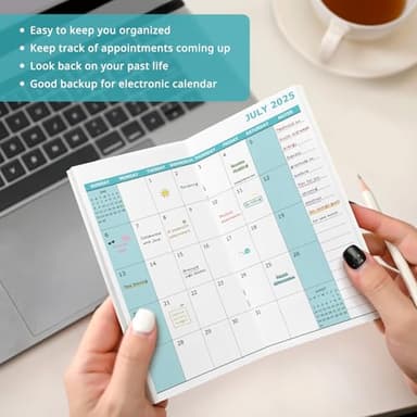 Pocket Calendar 2025-2027 for Purse, Two Year Monthly Planner Pocket Size, Jul 2025 to Jun 2027 Monthly Planner Small Size (6.5" x 3.5")-Black - Image 5