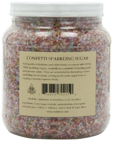 India Tree Confetti Sparkling Sugar, 3.4 lb 3.4 Pound (Pack of 2) - Image 5