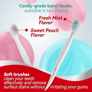 cleaings® Mini Brushes-Disposable Toothbrushes with Toothpaste and Pick for Work or Travel, 24 Count (Mint Flavor(Pack of 1)) - Image 4