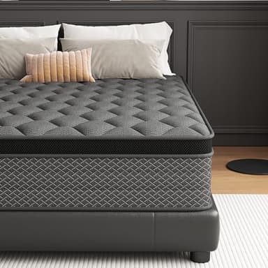 DAJIYUHC Queen Mattress, 12 Inch Hybrid Mattress in a Box, Memory Foam and Pocket Springs, Medium Plush Feel with Motion Isolating, CertiPUR-US Certified, Fiberglass Free -365-Night Trial - Image 3