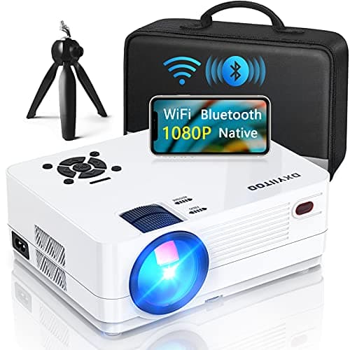 Native 1080P Projector with WiFi and Two-Way Bluetooth, Full HD Movie Projector for Outdoor Movies, 300" Display Projector 4k Home Theater, Compatible with iOS/Android/PC/XBox/PS4/TV Stick/HDMI/USB - Image 1