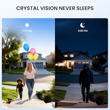 ieGeek Doorbell Camera Wireless No Subscription - Wireless Video Doorbell with Chime, Doorbell with Camera 1080P, Voice Changer, 2-Way Audio, PIR Motion Detection, Only 2.4Ghz WiFi, Works with Alexa - Image 2