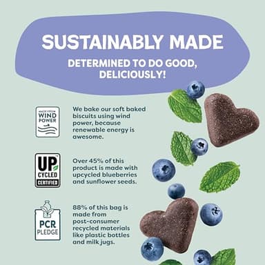 Shameless Pets Soft-Baked Dog Treats, Blueberried Treasure - Natural & Healthy Chews with Mint for Immune Support - Dog Biscuits Baked & Made in USA, Free from Grain, Corn & Soy - 1 Pound (Pack of1) - Image 7