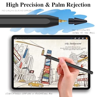 Stylus Pen for iPad11&10thGen,14Mins Faster Charge, with Pencil Holder,Palm Rejection, Tilt Sensitivity, for iPad Air11&13-inch(M3/M2), iPad Pro 11&13-inch (M4),iPad 6-11th,iPad Pro 11/12.9 inch - Image 6