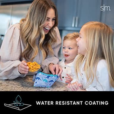 Simple Modern Disney Reusable Snack Bags for Kids | Food Safe, BPA Free, Phthalate Free, Polyester Zip Pouches | Washable & Refillable Sandwich Bag | Ellie Collection | 3 pack | Princess Rainbow - Image 5