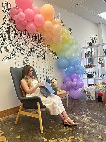 HOUSE OF PARTY 140PCS Pastel Rainbow Balloon Arch Garland Kit - Balloon Arch Kit-Birthday Balloons, Globos para Decoracion de Fiestas | Ideal for valentines day Baby Shower Party Decorations - Image 9