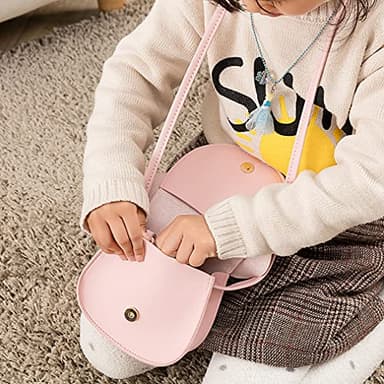 xperry Little Girls Toddlers Mini Crossbody Shoulder Bag Coin Purse with Cute Mouse Ear Bowknot - Image 6