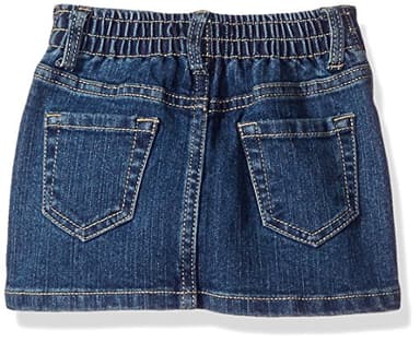 The Children's Place baby girls Toddler Denim Skort Skirt, China Blue, 5T US - Image 2