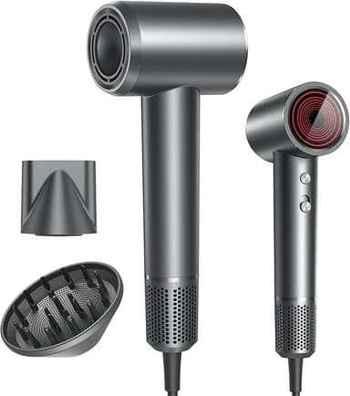 Hair Dryer, Professional Ionic Hair Dryer for Fast Drying, High Speed Hair Blow Dryer with Diffuser for Home Salon Travel, Constant Temperature Hair Care Without Hair Damage - Image 1