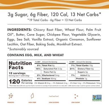 Rip Van Wafels Dutch Caramel & Vanilla Stroopwafels, Healthy Snacks, Non-GMO, Low Calorie, Low Sugar (3g), Office Snacks, Keto Friendly, 12 Count - Image 7
