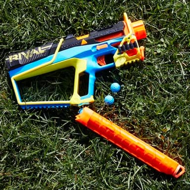 Nerf Rival Mirage XXIV-800 Blaster, 10 Nerf Rival Accu-Rounds, 2 Ways to Load, 8 Round Removable Magazine, Pump Action Priming, Gifts for Teens - Image 6