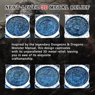 Haxtec Spinner Dice 7-in-1 Metal DND Dice Set Unique Dice Spinner Goblins D&D Die Compatible with Dungeons and Dragons DND Gifts - Image 6