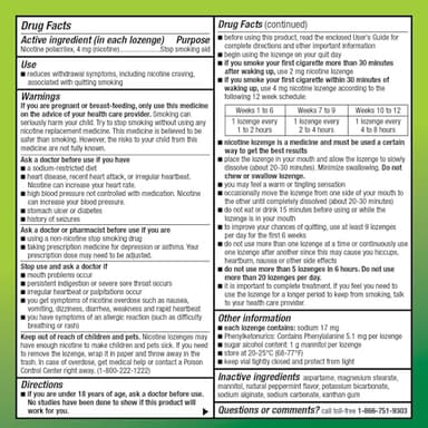 Amazon Basic Care Nicotine Polacrilex Lozenges, 4 mg, Mint Flavor, Stop Smoking Aid, 144 Count - Image 6