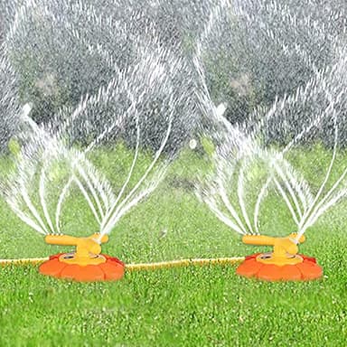 Water Sprinkler for Kids Toddlers Sprinklers with Roating Spray Nozzles Attaches Garden Water Hose Outdoor Play Outside Toys 3-4 Summer Backyard Lawn Game Yard Water Toy for Kids 3-5 4-8 Boy Girl - Image 3