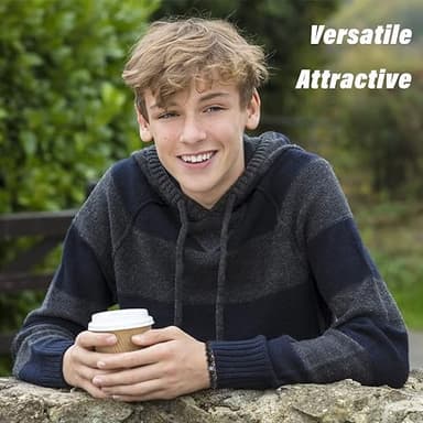 THEMEROL Teens Boys Gift Ideas Teenage Kids Him Men Bracelets Beaded Son 12 14 16 18 Year Old Birthday Cool Unique Christmas Stocking Stuffers Confirmation Valentines Day Easter Basket Graduation - Image 4