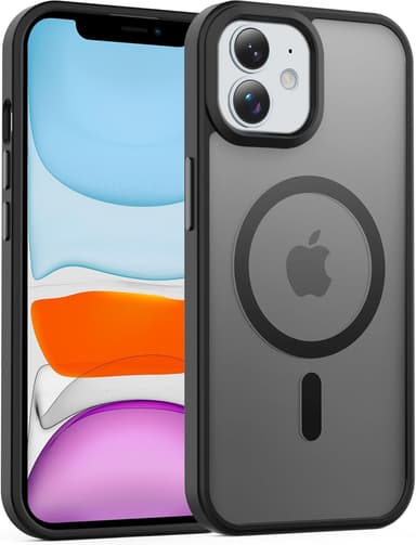 Temdan for iPhone 11 Case, Compatible with Magsafe, Anti-Yellowing, Military-Grade Protection, Shockproof Slim Magnetic Phone Case Cover, Black - Image 2