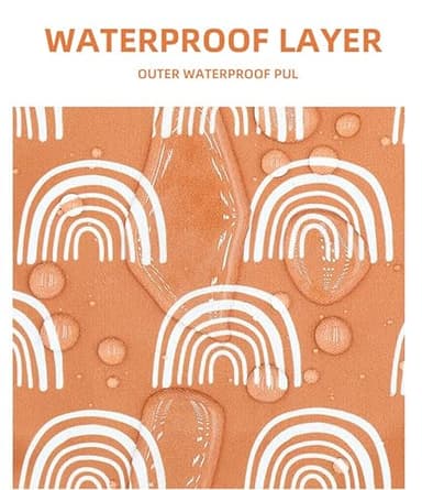 2 Pack Wet Dry Bags for Baby Diapers&Breast Pump Parts, Waterproof Reusable Wet Bag with Two Zipper Pockets, Beach Pool Gym Bag Stroller Yoga Toiletries Daycare Organizer, 11.8 inch x 15.7inch(Brown) - Image 4