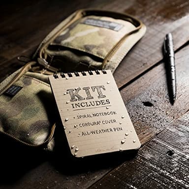 Rite in the Rain Weatherproof 3" x 5" Top Spiral Notebook Kit: MultiCam CORDURA Fabric Cover, 3" x 5" Tan Notebook, and Weatherproof Pen (No. 935M-KIT) - Image 9