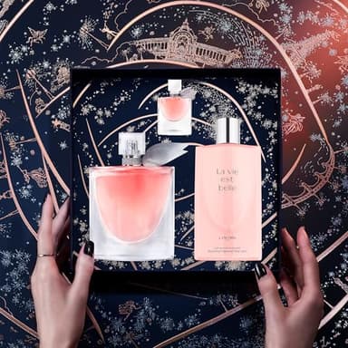 Lancôme La Vie Est Belle Inspirations Perfume Gift Set - Full Size Eau de Parfum, Mini Eau de Parfum & Scented Body Lotion - Limited Edition - Image 3