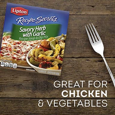 SOUP SECRETS Lipton Recipe Soup and Dip Mix For a Delicious Meal Savory Herb with Garlic Great With Your Favorite Recipes, Dip or Soup Mix 2.4 Ounce (Pack of 12) - Image 5