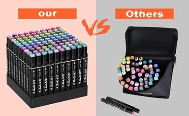 KJSHUANGTANG Alcohol Markers, 100 Colors Dual Tip Art markers, Drawing Markers, Coloring Marker for Kids Sketching Adult Coloring - Image 4
