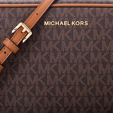 Michael Kors Jet Set Large Crossbody, Gold-Tone Hardware/Brown, One Size - Image 3