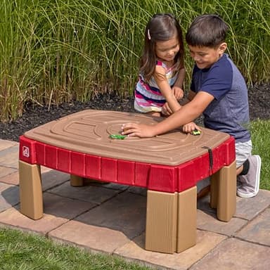 Step2 Naturally Playful Sand Table, Kids Sand Activity Sensory Table, 5 Piece Accessory Kit, Toddler Summer Outdoor Toys, 2+ Years Old - Image 7