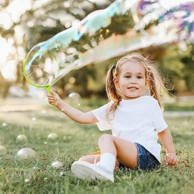 Bubble Wands kit Party Favors for Kids Bulk Toys Party Supplies Christmas Birthday Wedding Bath Time Gifts for Boys Girls (Various) - Image 6