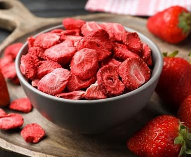Slohava Freeze Dried Sliced Strawberries, 3 oz. 100% Natural Fruit, No Sugar Added, Kosher, Resealable Pouch. - Image 5