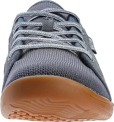 WHITIN Men's Extra Wide Width Fashion Barefoot Sneakers Zero Drop Sole W81 Size 11W Minimus Lifting Minimalist Tennis Shoes Walking Grey Gum 44 - Image 3