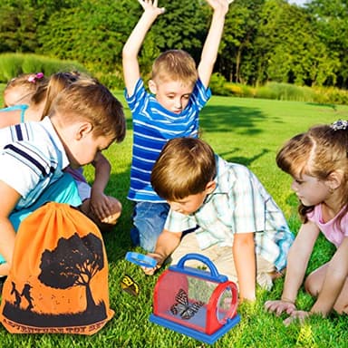 ESSENSON Outdoor Explorer Kit & Bug Catcher Kit with Binoculars, Compass, Magnifying Glass, Critter Case and Butterfly Net Great Toys Kids Gift for Boys & Girls Age 3-12 Year Old Camping Hiking - Image 6