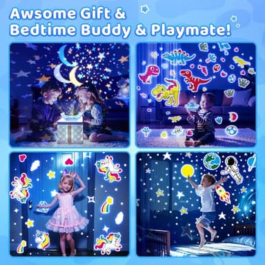 Night Light for Kids Night Light Projector, Baby Night Lights for Bedroom, Star Projector Galaxy Light Star Lights for Bedroom, Glow in The Dark Stars for Ceiling, Baby Sensory Toys, Kids Room Decor - Image 7