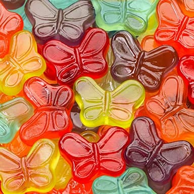 Albanese World's Best Mini Gummi Butterflies, 7.5oz Bag of Candy (Pack of 12), Individually Wrapped Soft & Chewy Candy Snacks - Image 3