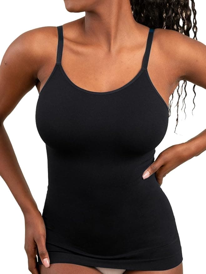 SHAPERMINT Womens Tops - Scoop Neck Cami Body Shaper for Women, Shapewear Tummy Control, Camisole Tank Tops for Women - Image 1