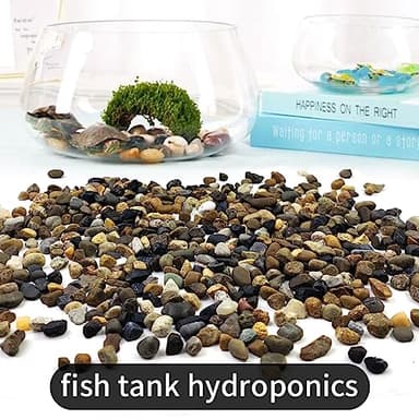 SHIZWU 10LB Aquarium Gravel, 1/4" Pea Gravel for Fish Tank, Small River Rocks for Garden Decoration, Landscaping, Vase Filling, Flower Pot Paving(4-8MM) - Image 3