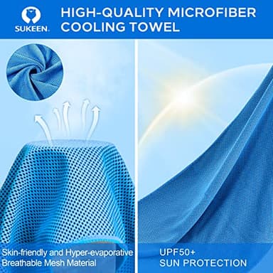 Sukeen 4 Pack Cooling Towel (40"x12"), Soft Breathable Chilly Microfiber Towel for Yoga, Sport, Running, Gym, Workout & More Activities - Image 6