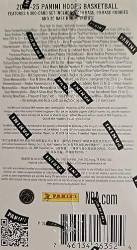 2024 2025 Panini HOOPS Basketball Series Factory Sealed Blaster Box of Packs (90 Cards) with 6 Optic Chrome Premium Cards Per Box Plus Chance For Rookies, Autographs and Memorabilia Cards - Image 6