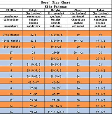 Family Feeling Kids & Toddler Boys Pajamas 2 Piece Pjs Set 100% Cotton Sleepwear - Image 7